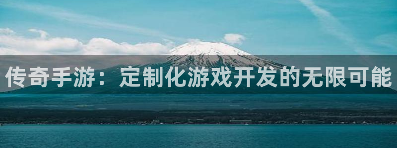 恩佐娱乐登陆：传奇手游：定制化游戏开发的无限可能