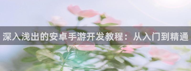 恩佐娱乐平台正规吗可靠吗：深入浅出的安卓手游开发教程：从入门