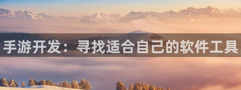 恩佐娱乐：手游开发：寻找适合自己的软件工具